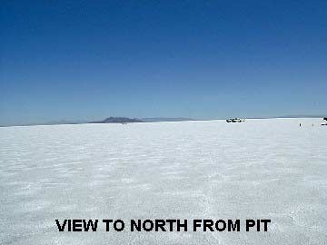 View north across the salt