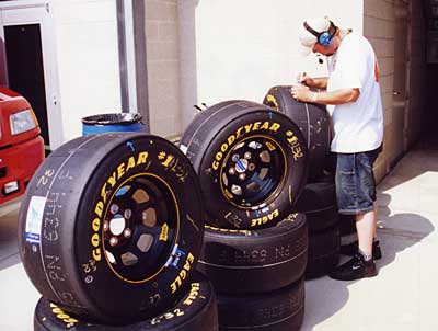 A tire guy at work